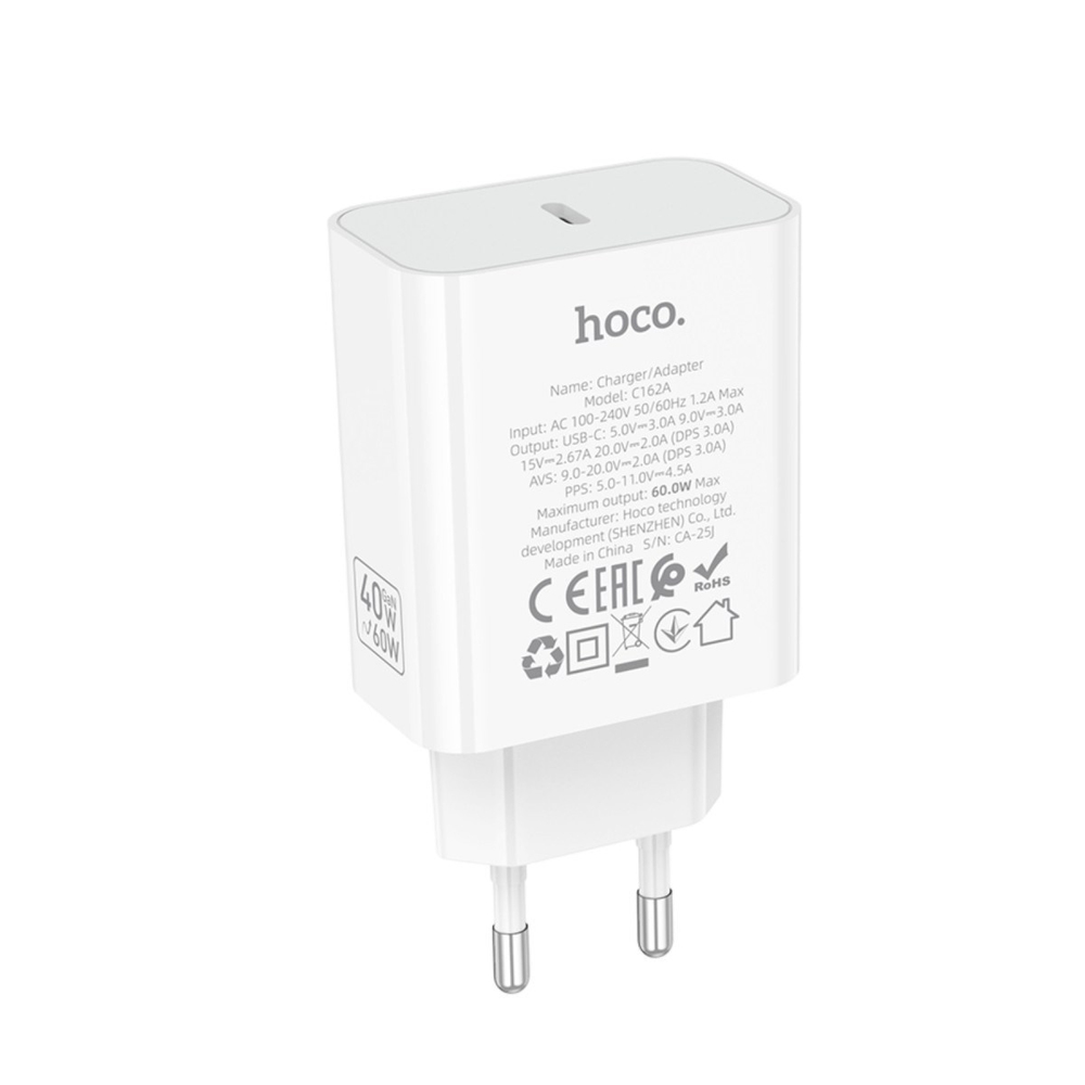 Hoco C162A 40W PD Type-C Şarj Adaptörü