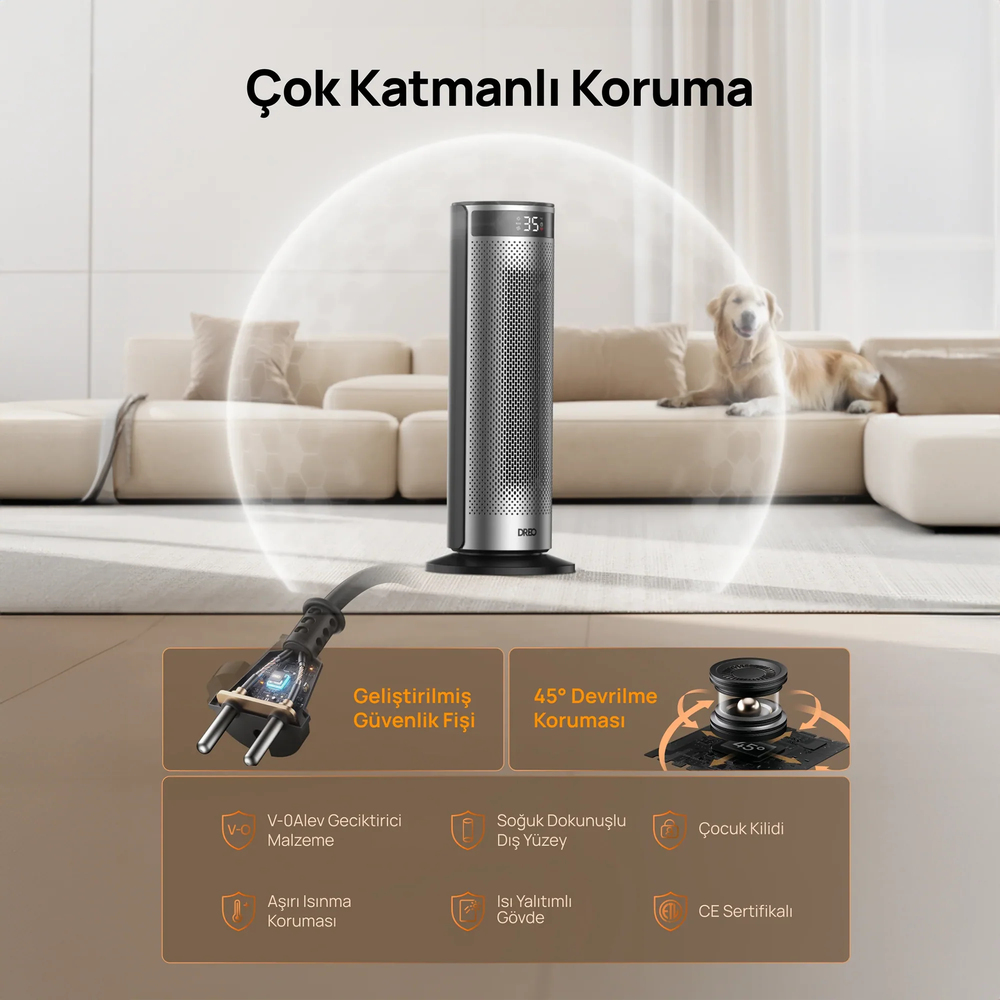 DREO Solaris 628 Akıllı Elektrikli Isıtıcı