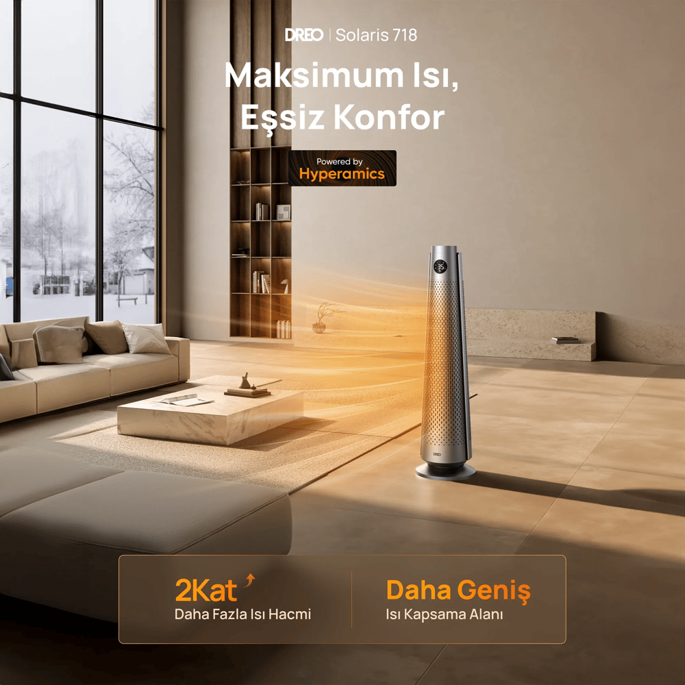 DREO Solaris 718 Akıllı Elektrikli Isıtıcı