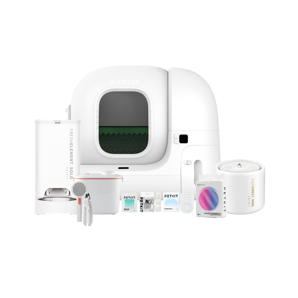 Petkit Pura Max 2 Kedi Tuvaleti, Fresh Element Solo Besleme Ünitesi, Eversweet 5 Mini Su Pınarı Ve Aksesuar Paketi