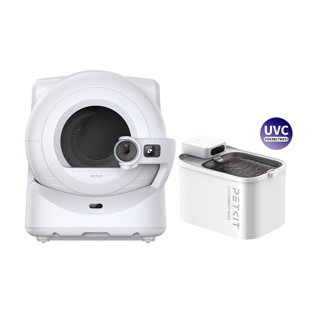 Petkit Purobot Ultra Akıllı Kedi Tuvaleti ve Eversweet Max (UVC) Su Pınarı Paketi