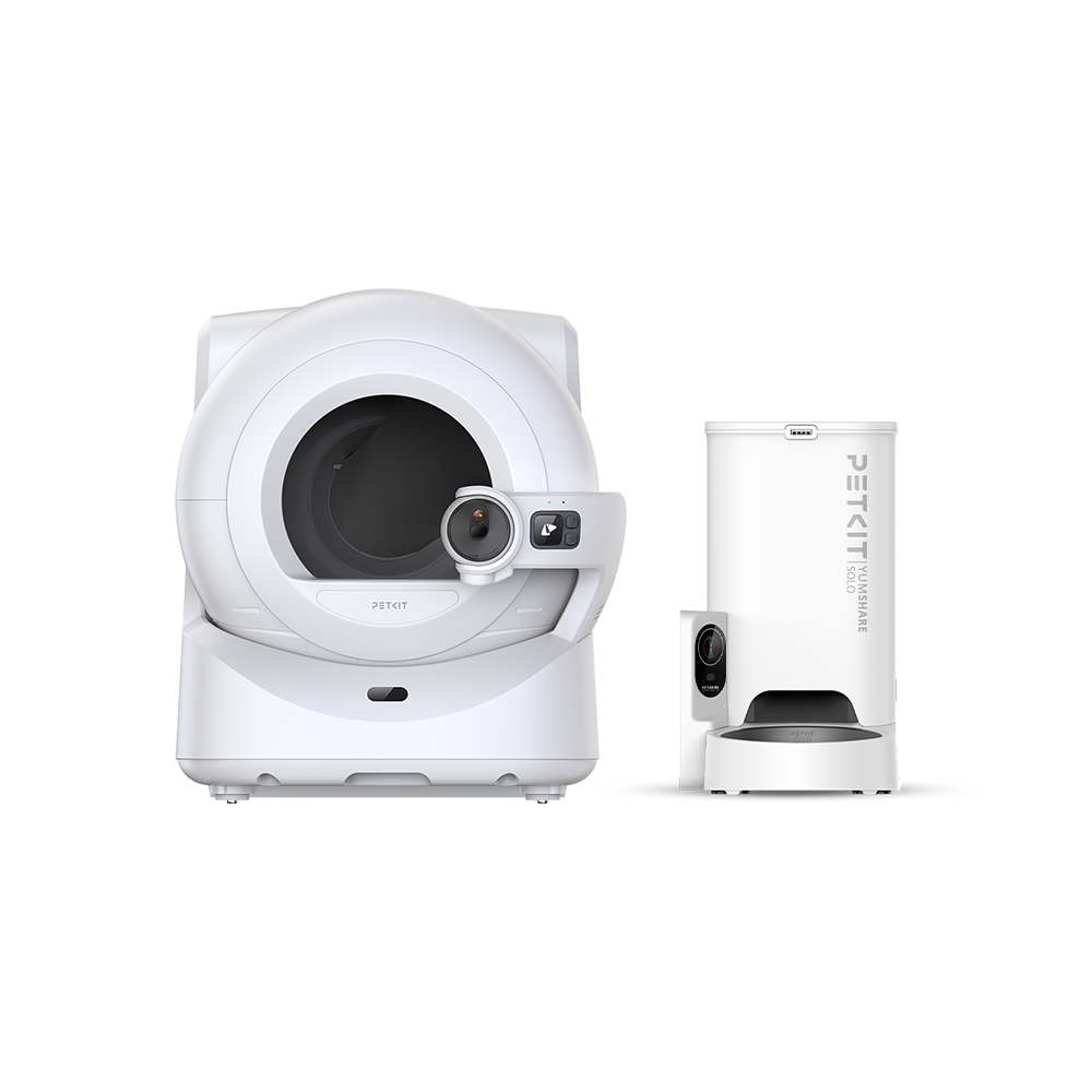 Petkit Purobot Ultra Akıllı Kedi Tuvaleti ve Yumshare Solo Kameralı Akıllı Mama Kabı Paketi