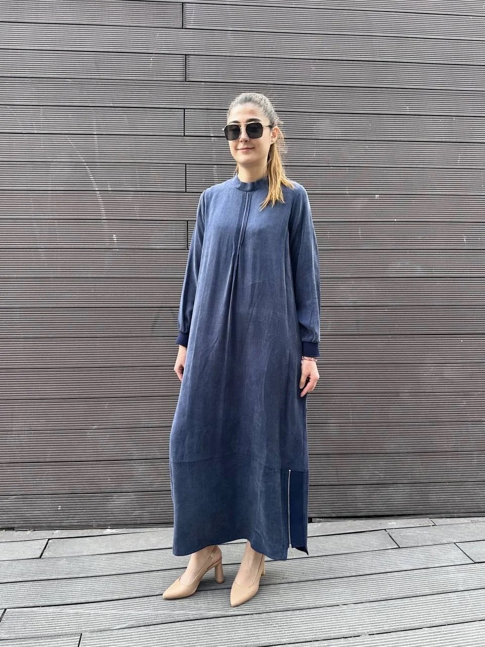 Almarwah Black 303809 Lacivert Elbise