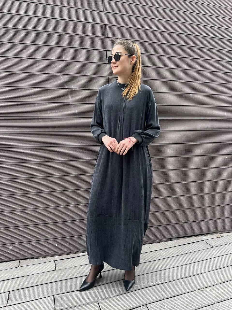 Almarwah Black 303809 Siyah Elbise