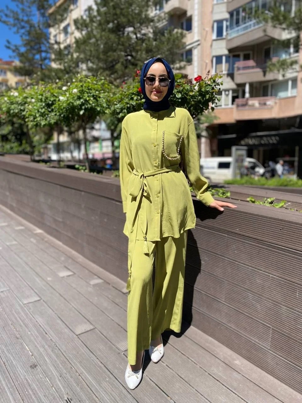 Cloche CL3463 Yeşil Mocca Takım
