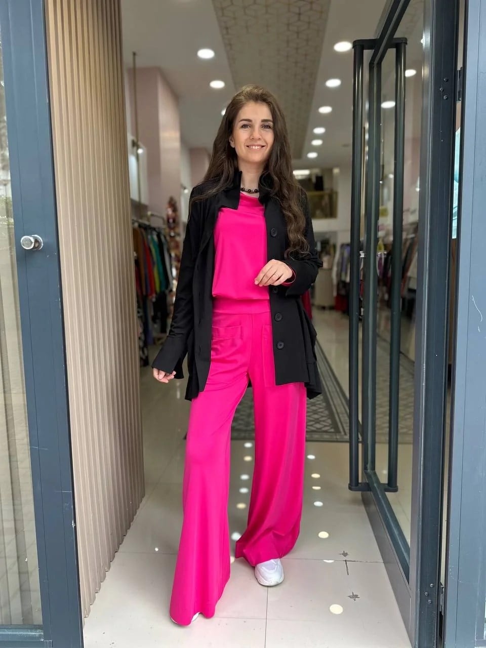 Cloche Cl2996 Fuşya Önü Cep Detaylı Pantolon