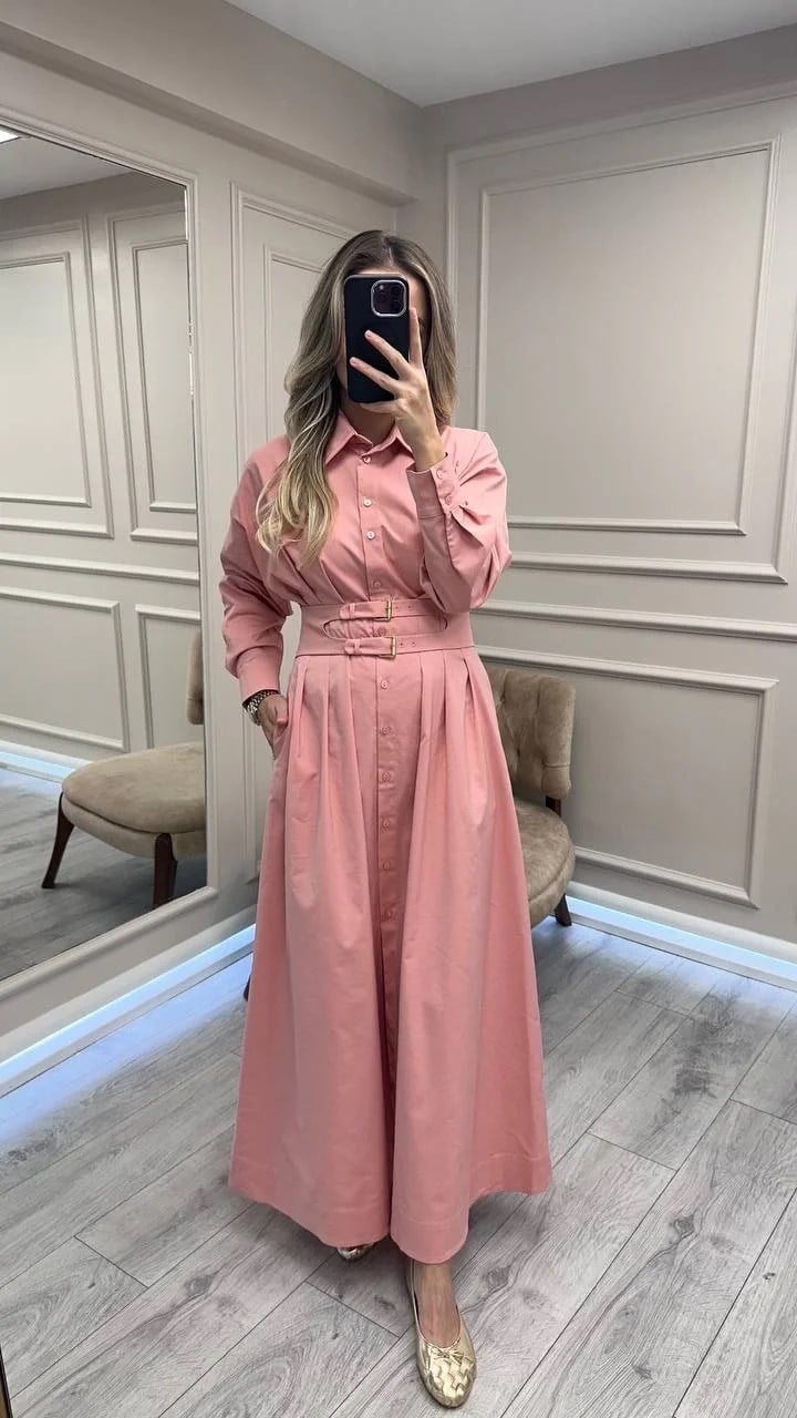 Exquise E25K05118164 Gül Kurusu Jaycee Elbise