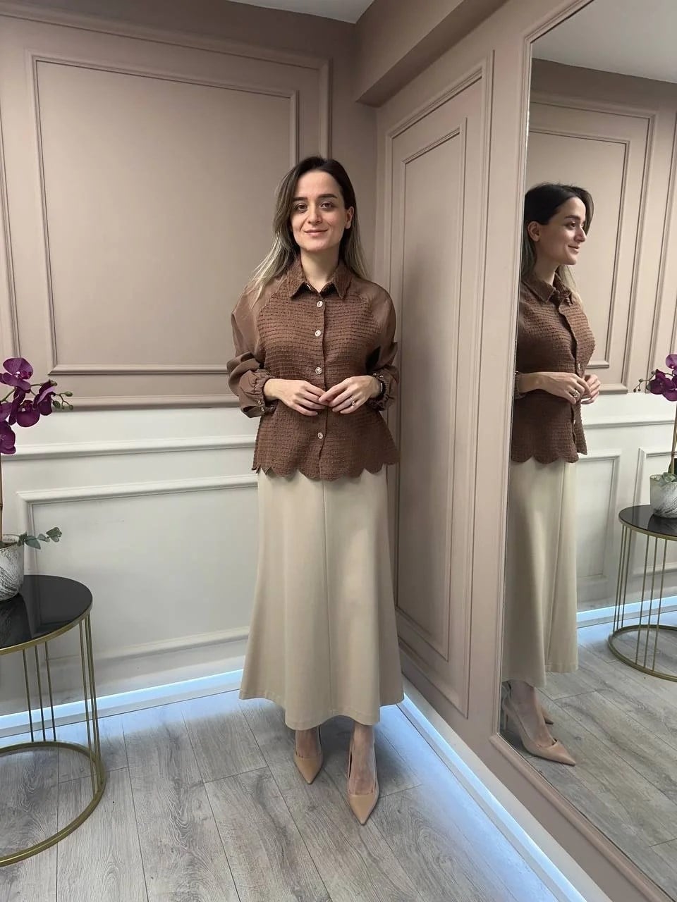Ghisa 25YGSCKT3036 Kahve Mini Ceket