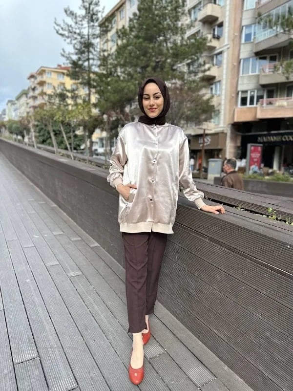 Ghisa 4YGSCKT3685 Bej Taş Süslemeli Ceket