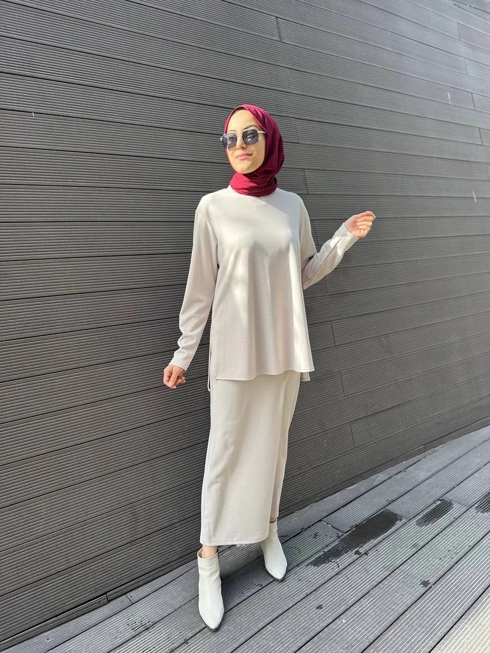 Heddy & Nurcan Çetin 24430 Taş Düz Etekli Takım