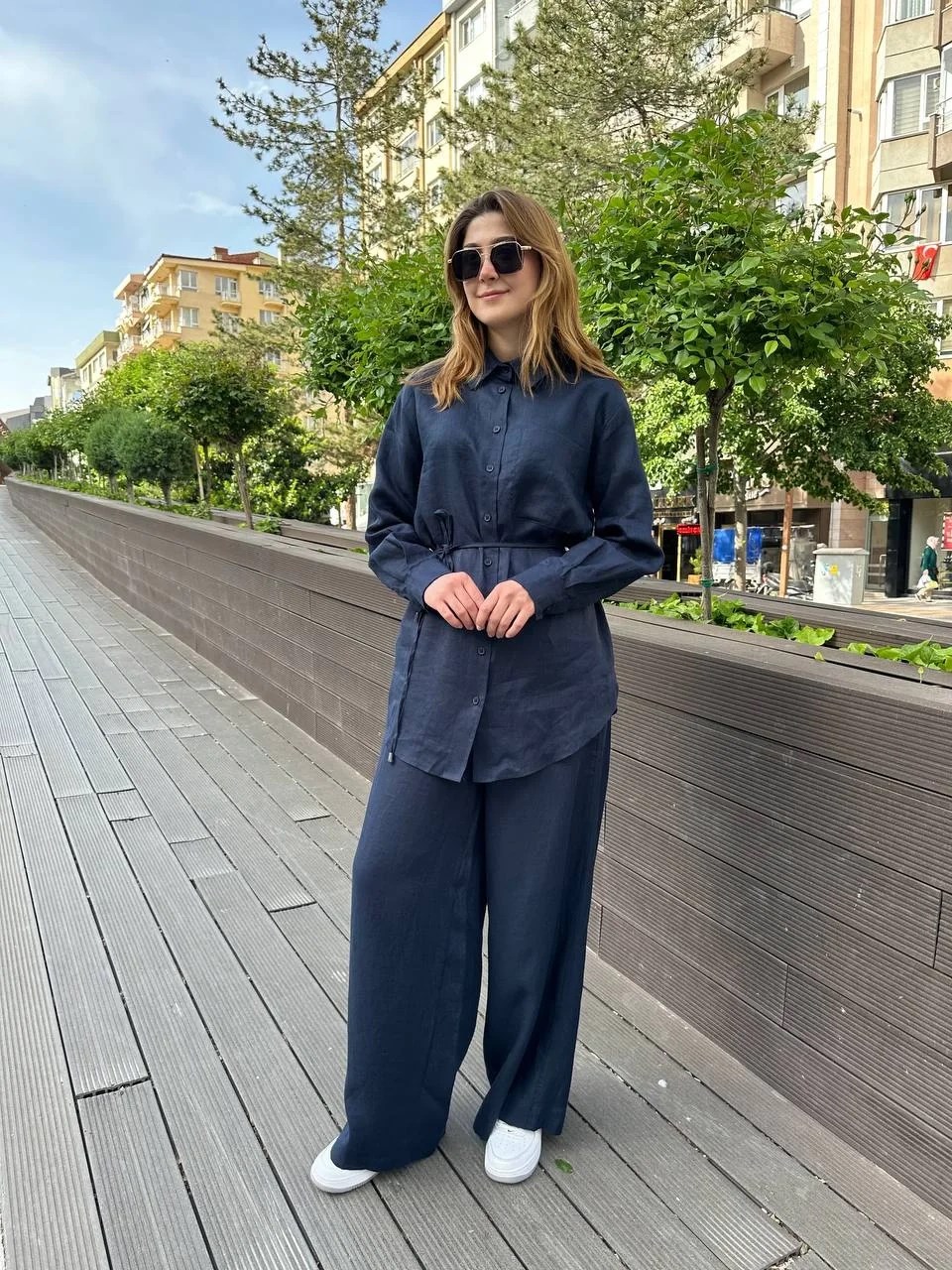 Hilay HLY0125Y101.036 Lacivert Lole Pantolonlu Takım