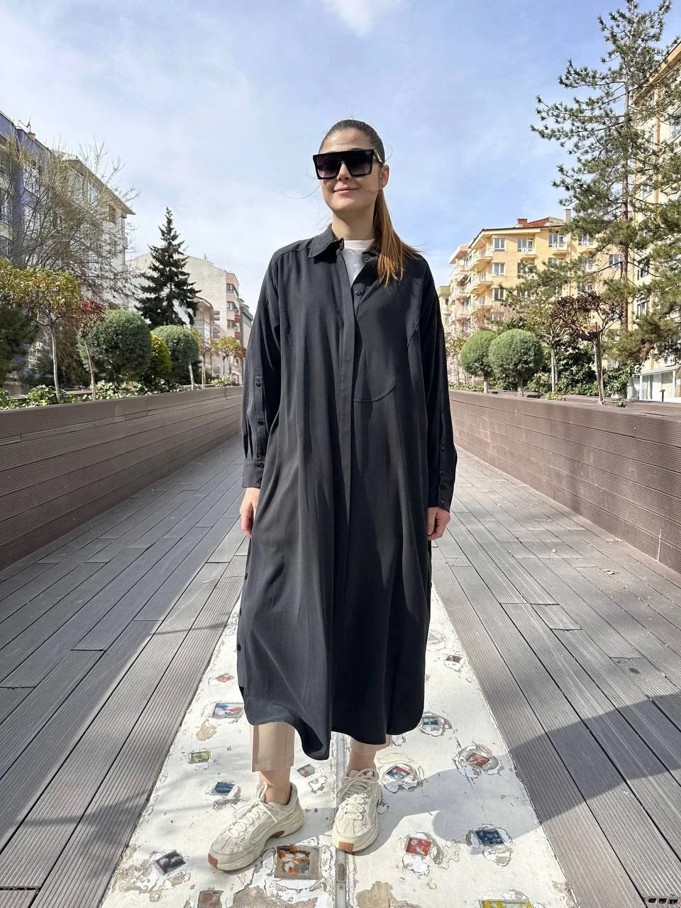 Hilay HLY0125Y104.001 Siyah Belis Tunik