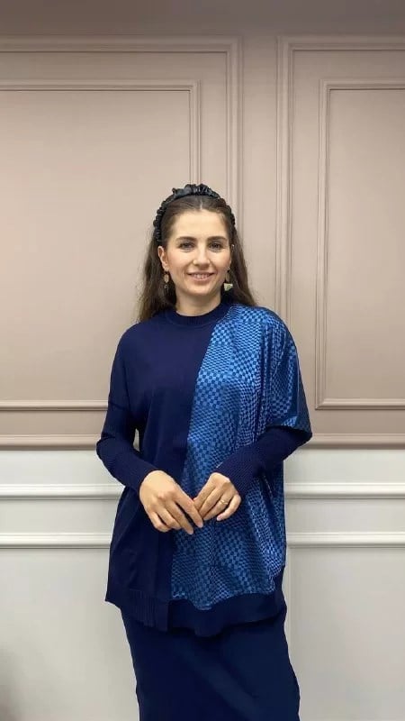 İnvee 6248 Lacivert Rayon Tunik