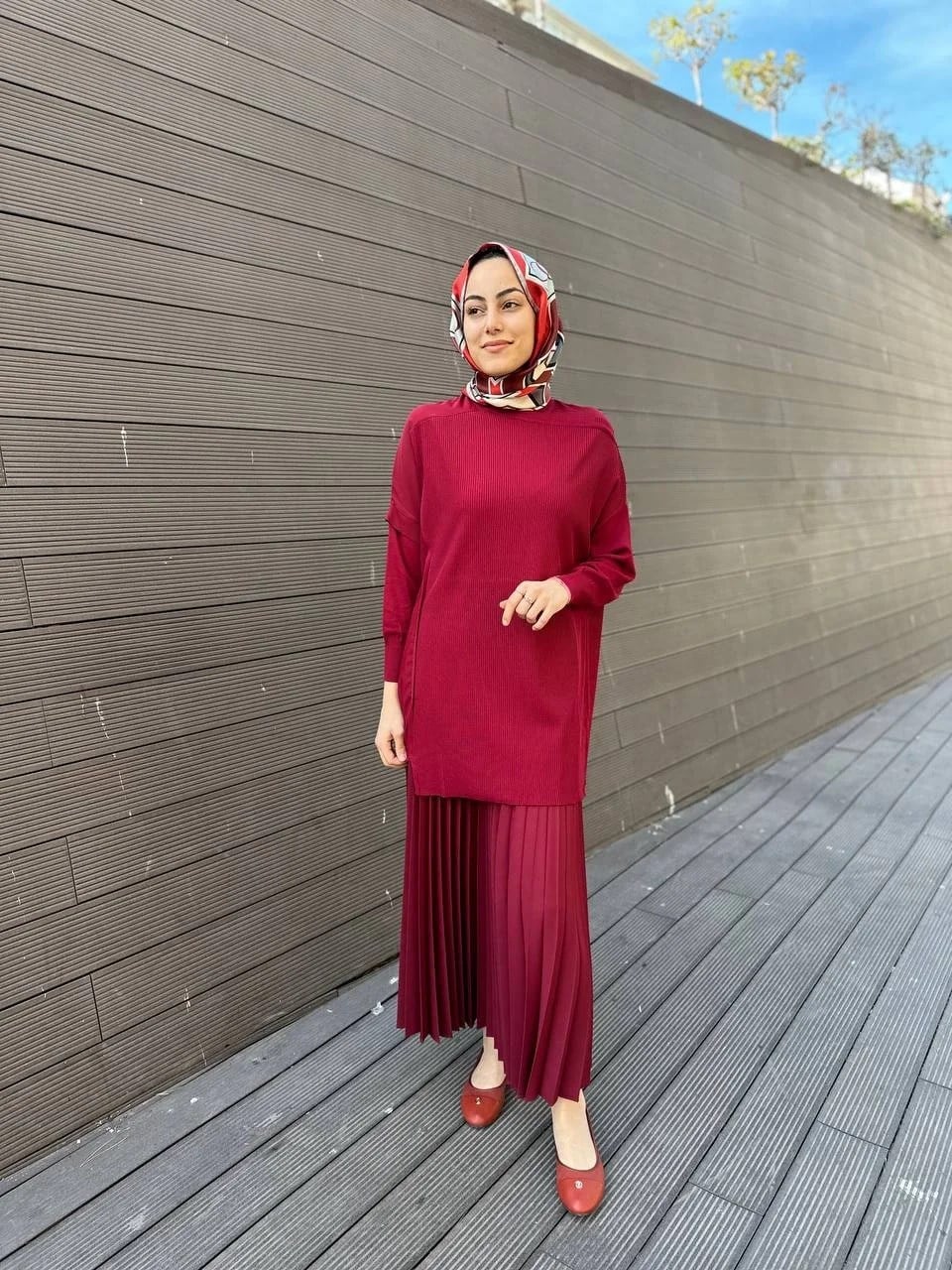 İnvee 6250 Bordo Triko Tunik