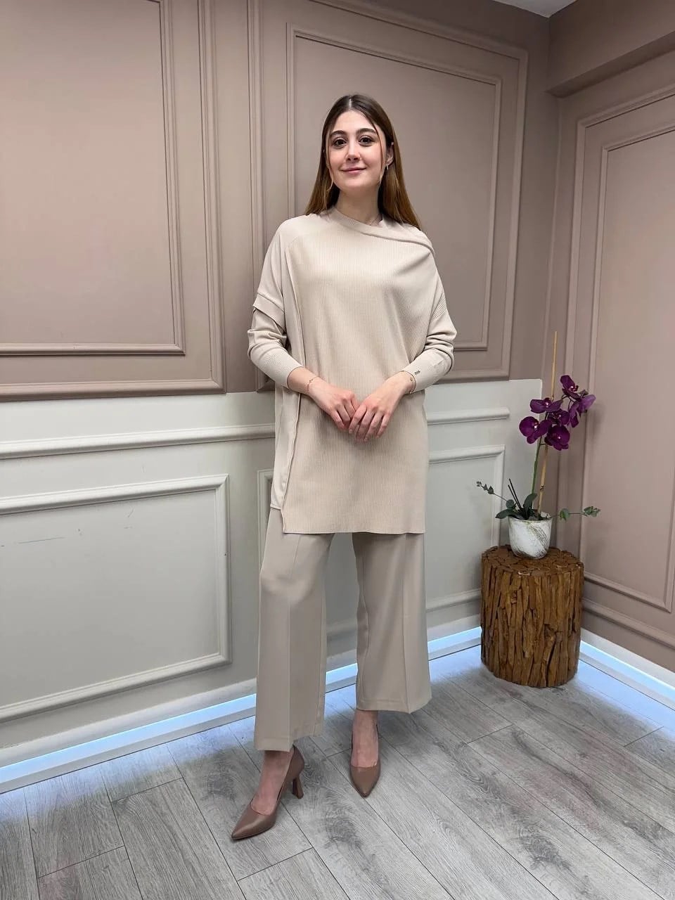 İnvee 6250 Fondöten Triko Tunik