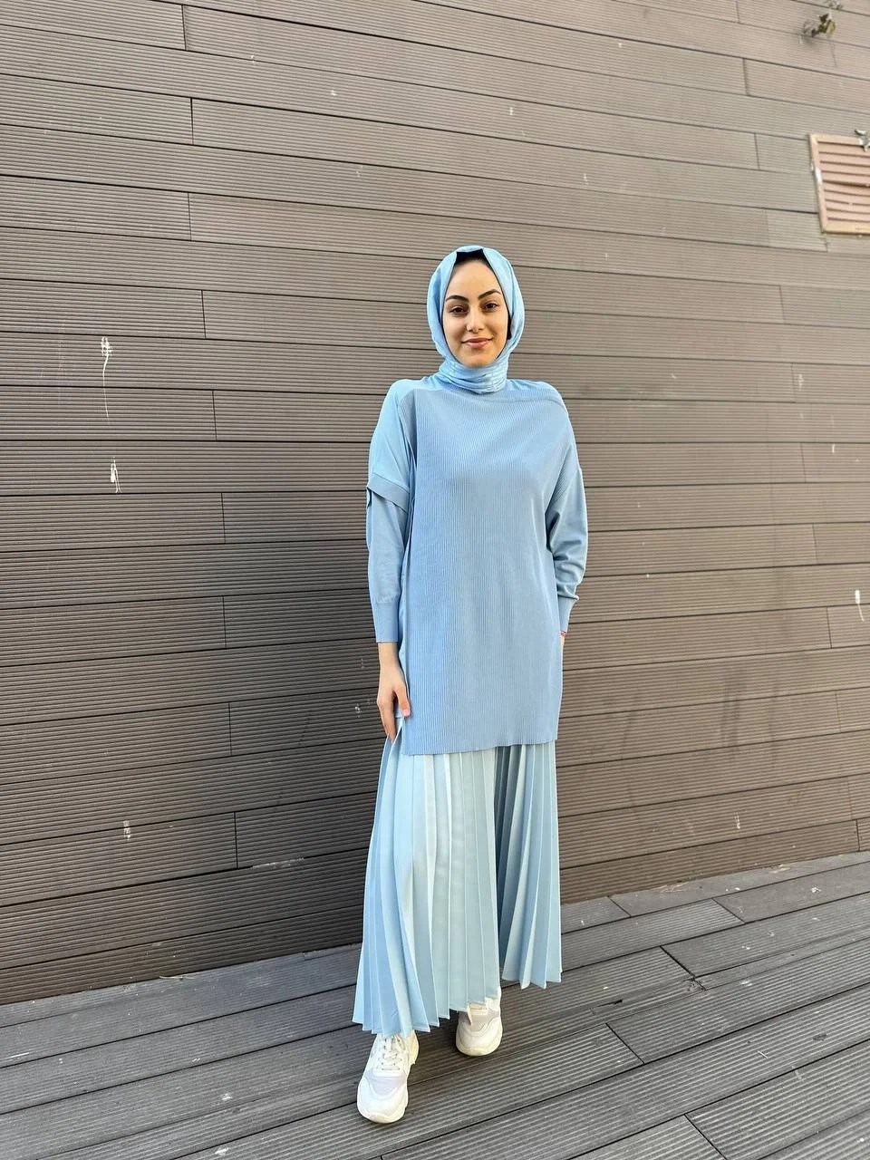 İnvee 6250 Mavi Triko Tunik