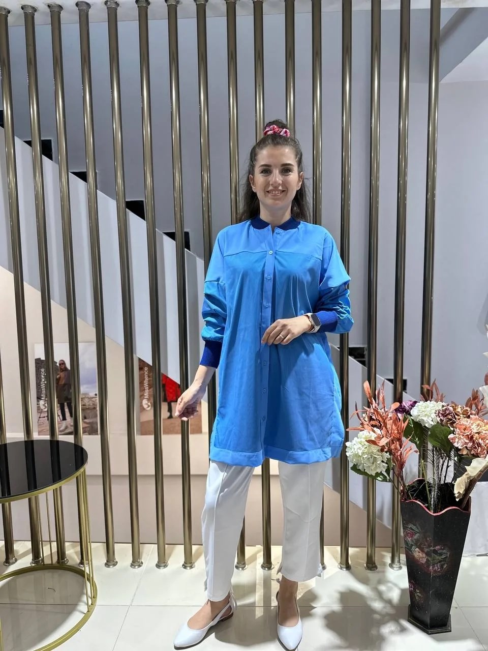 İnvee 6652 Açık Mavi Gömlek Tunik
