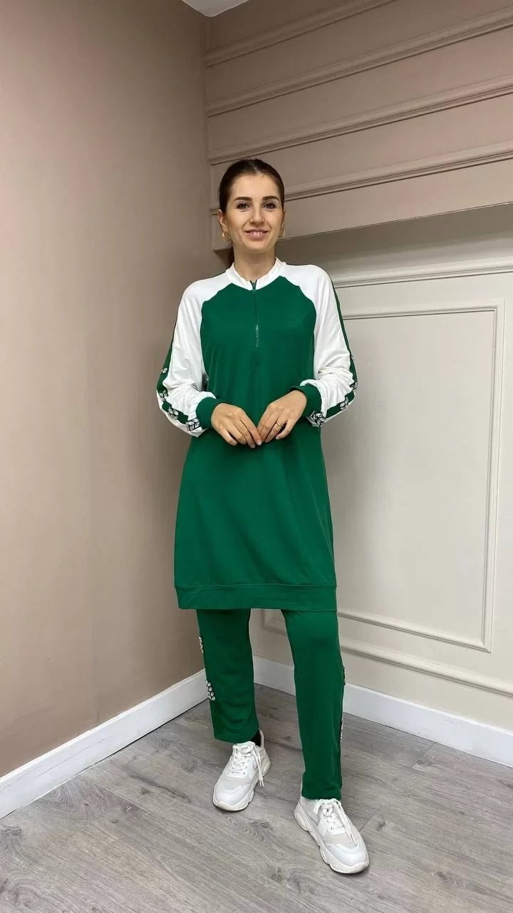 İnvee 6854 Benetton Taş Detaylı Takım