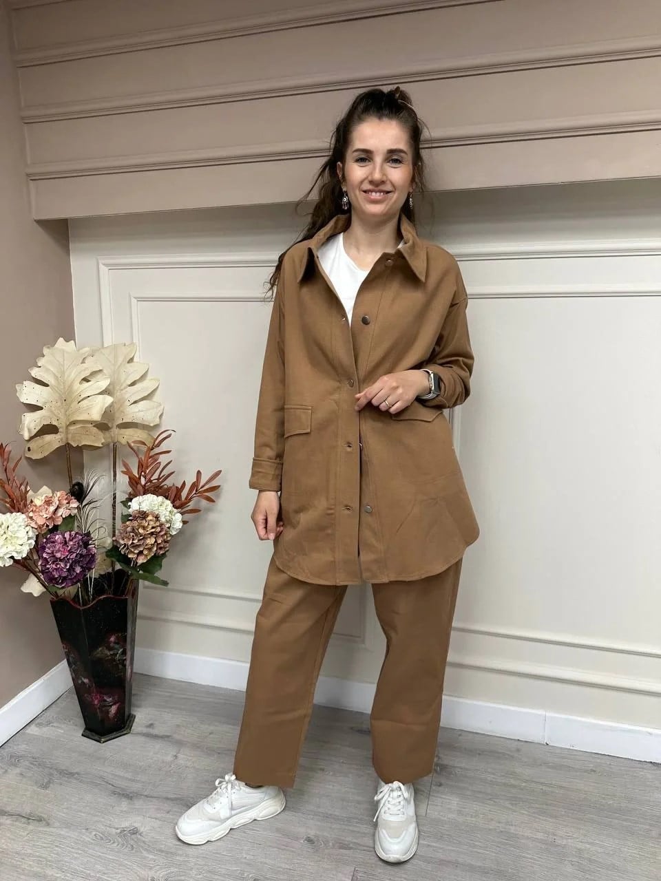 İnvee 6858 Camel Ceket