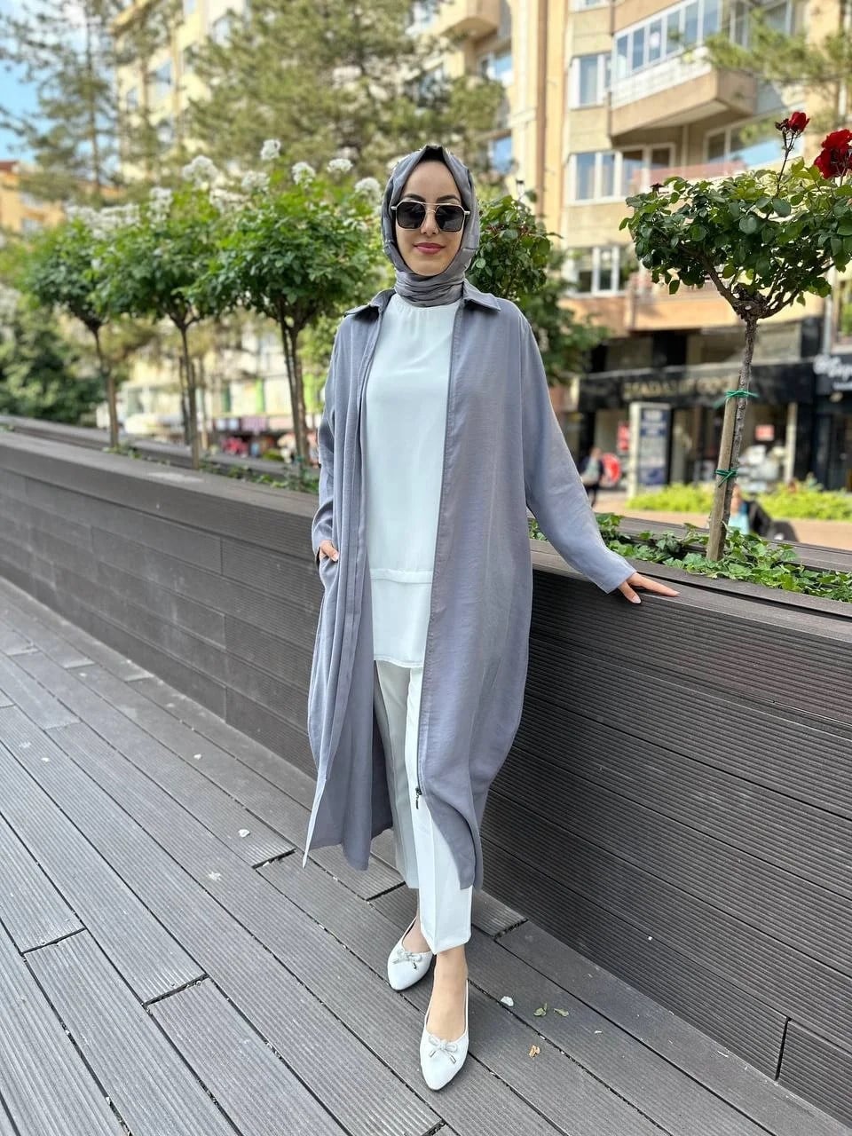 İnvee 6961 Gri Fermuarlı Kap