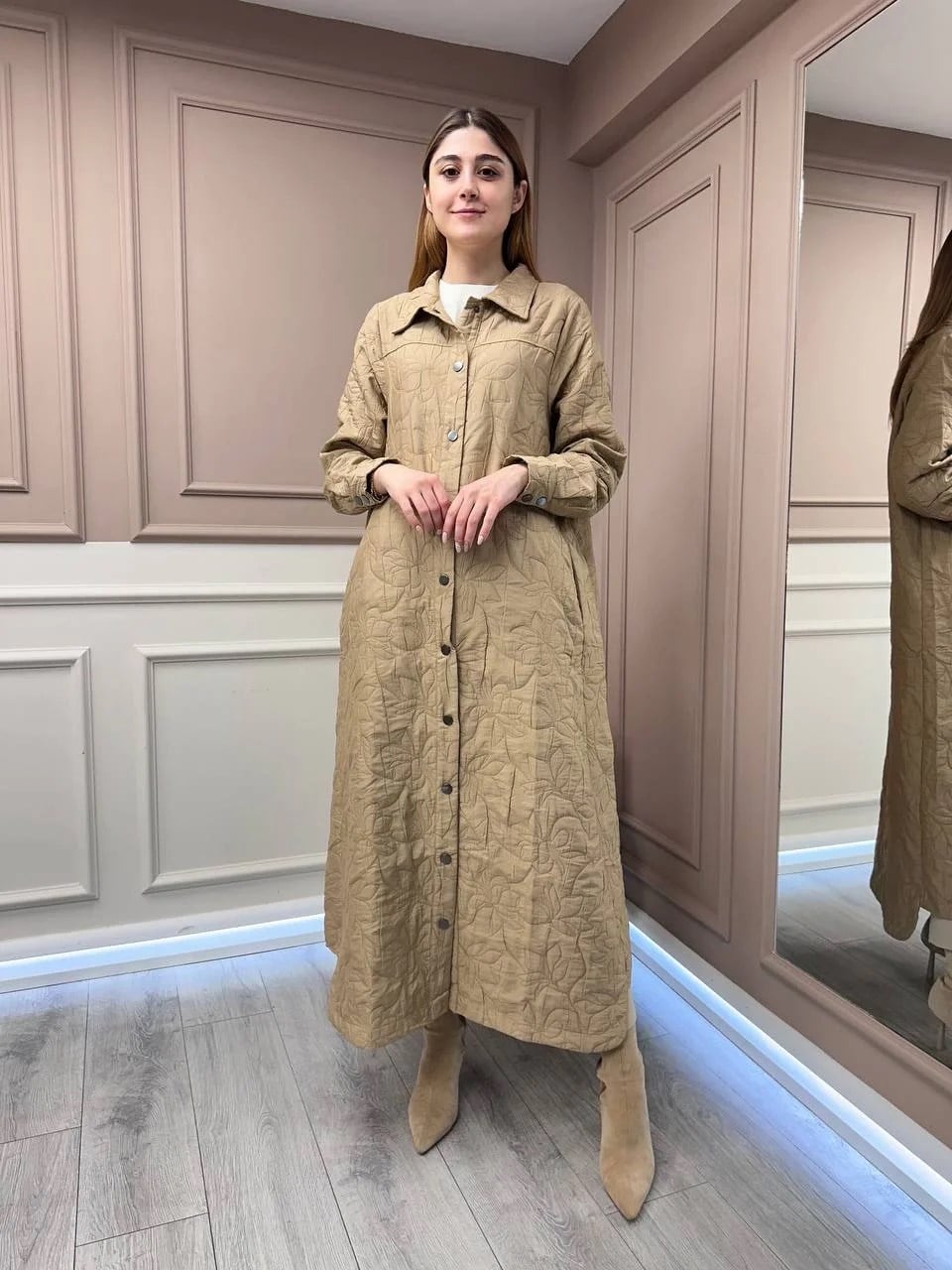 İnvee 7039 Camel Çıtçıtlı Kap