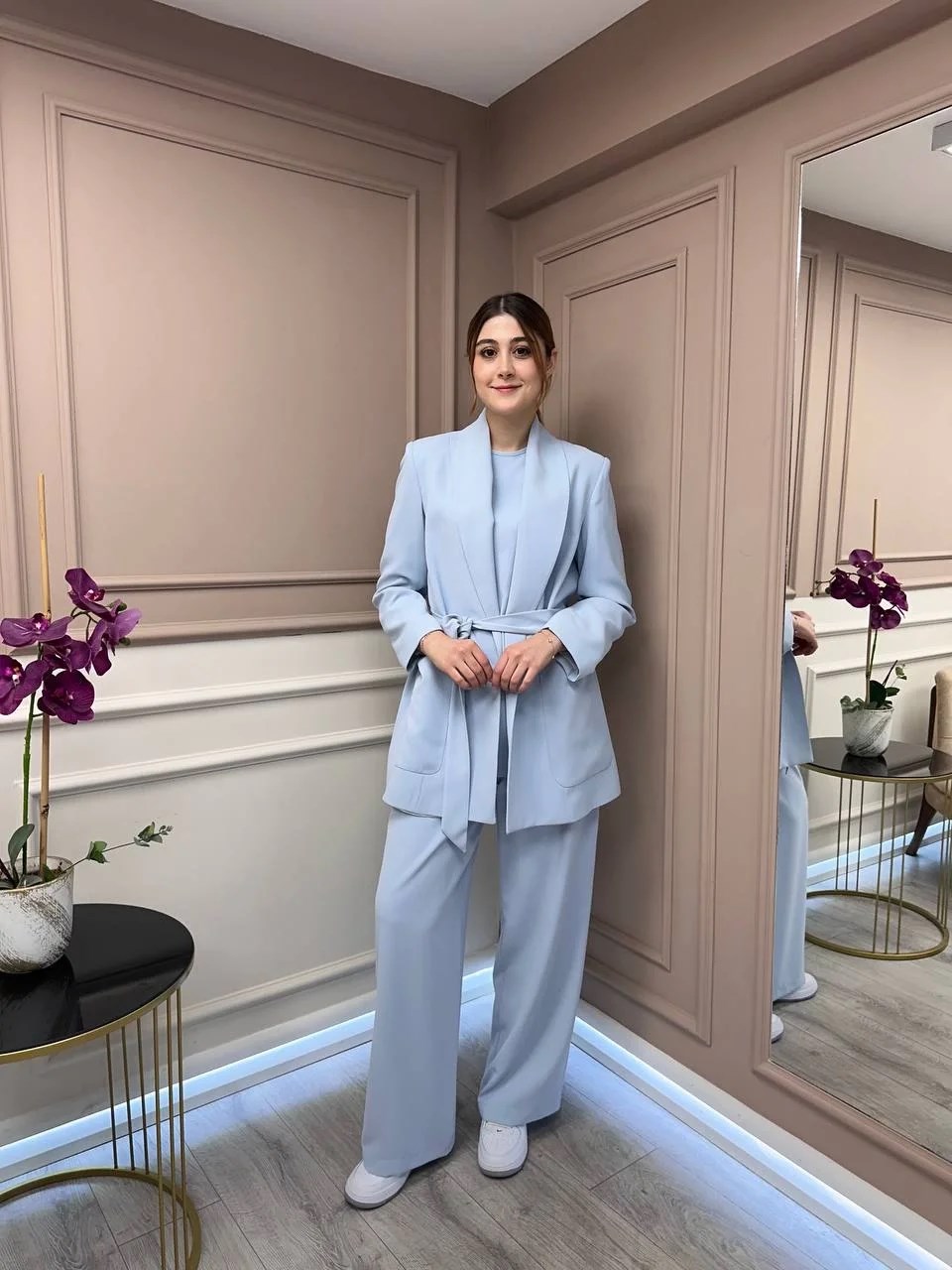Lisa Exclusive 5045 Buz Mavi Üçlü Takım