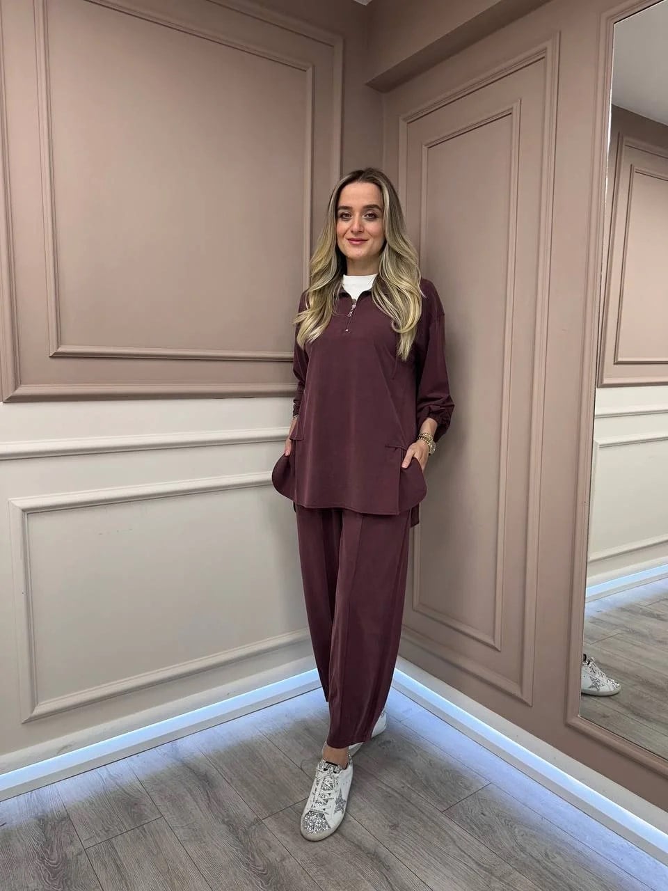 Magazin 4397 Bordo İkili Takım