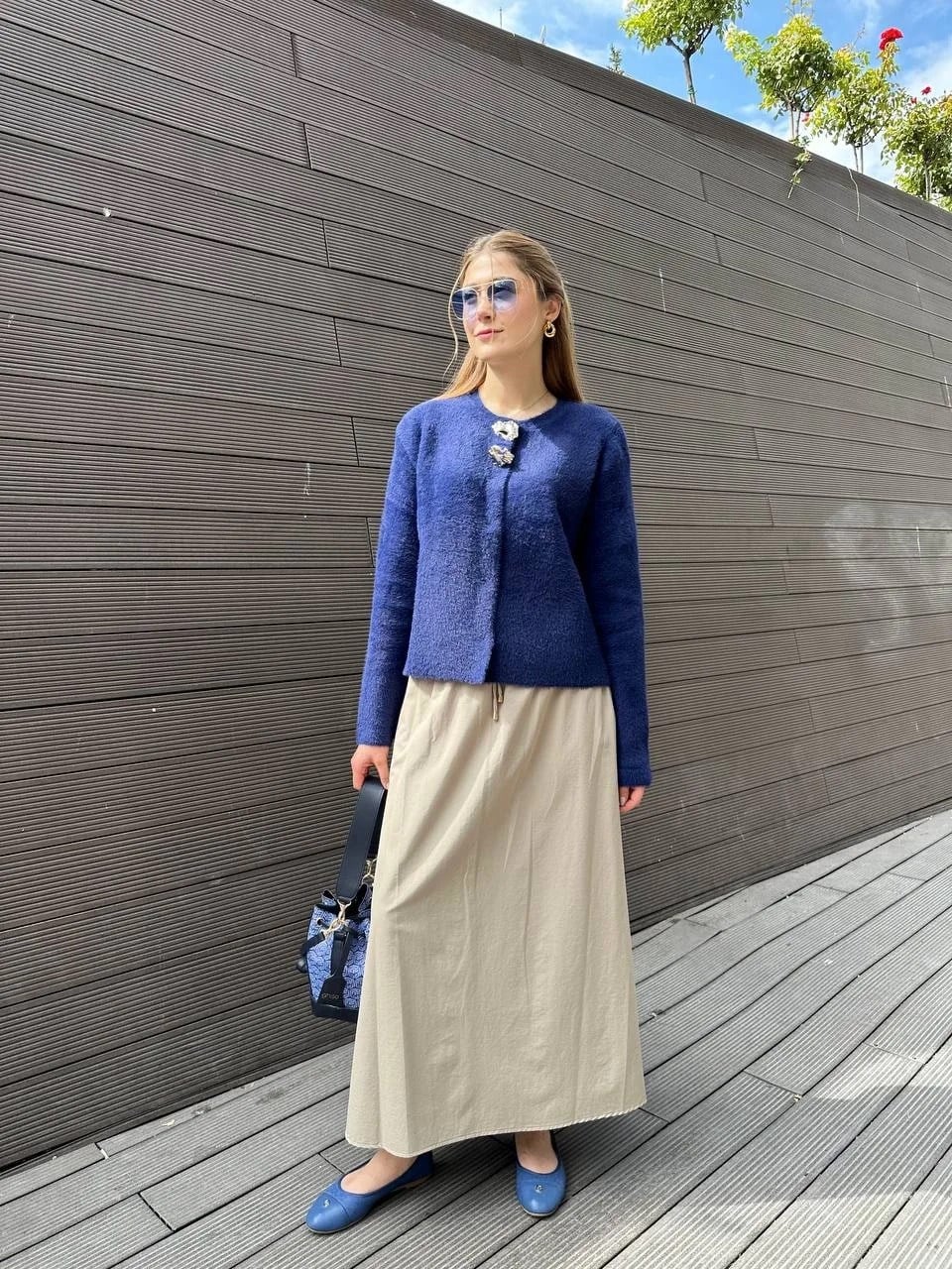 Missemramiss H4573 Lacivert Angora Hırka