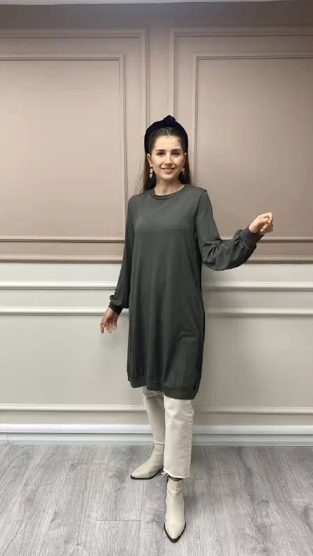 Misswhence 32040 Haki Tunik