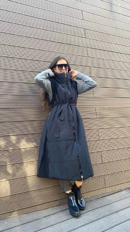 Misswhence 32700 Siyah Şişme Yelek