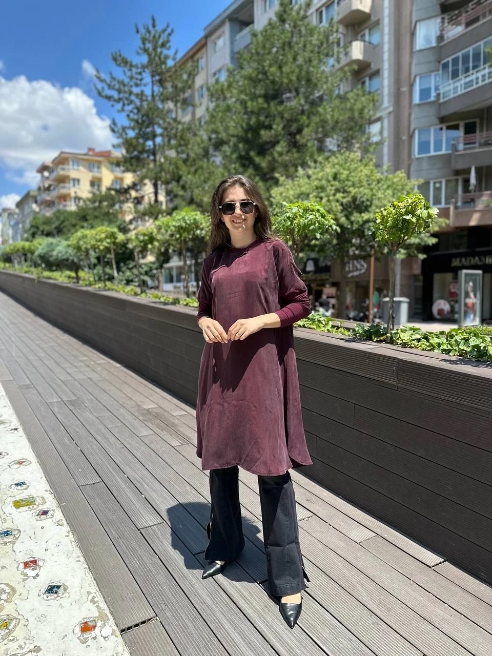 Misswhence 33012 Bordo Tunik