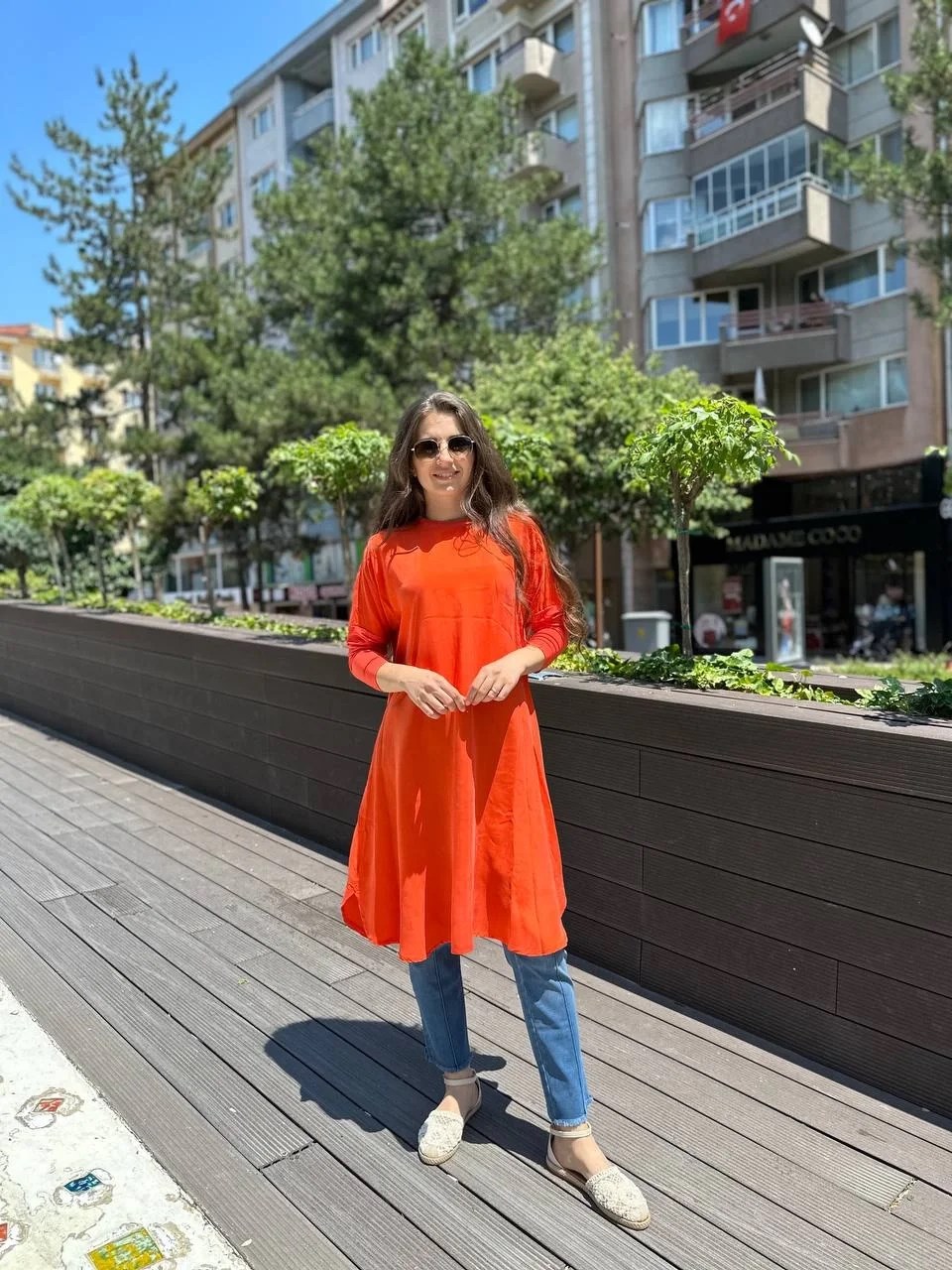 Misswhence 33012 Nar Çiçeği Tunik