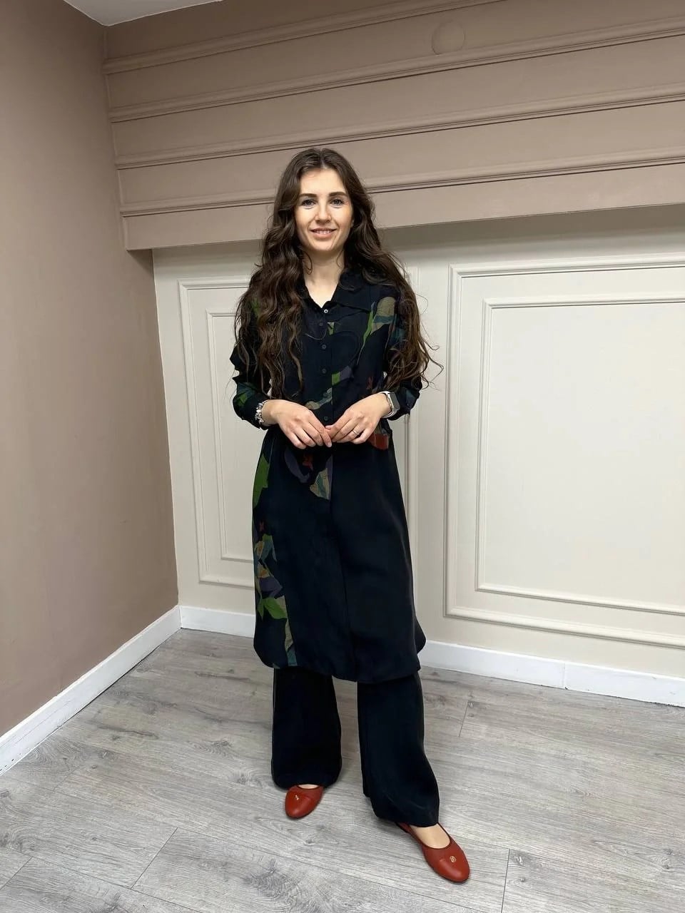 Misswhence 33111 Siyah İpek Pantolon