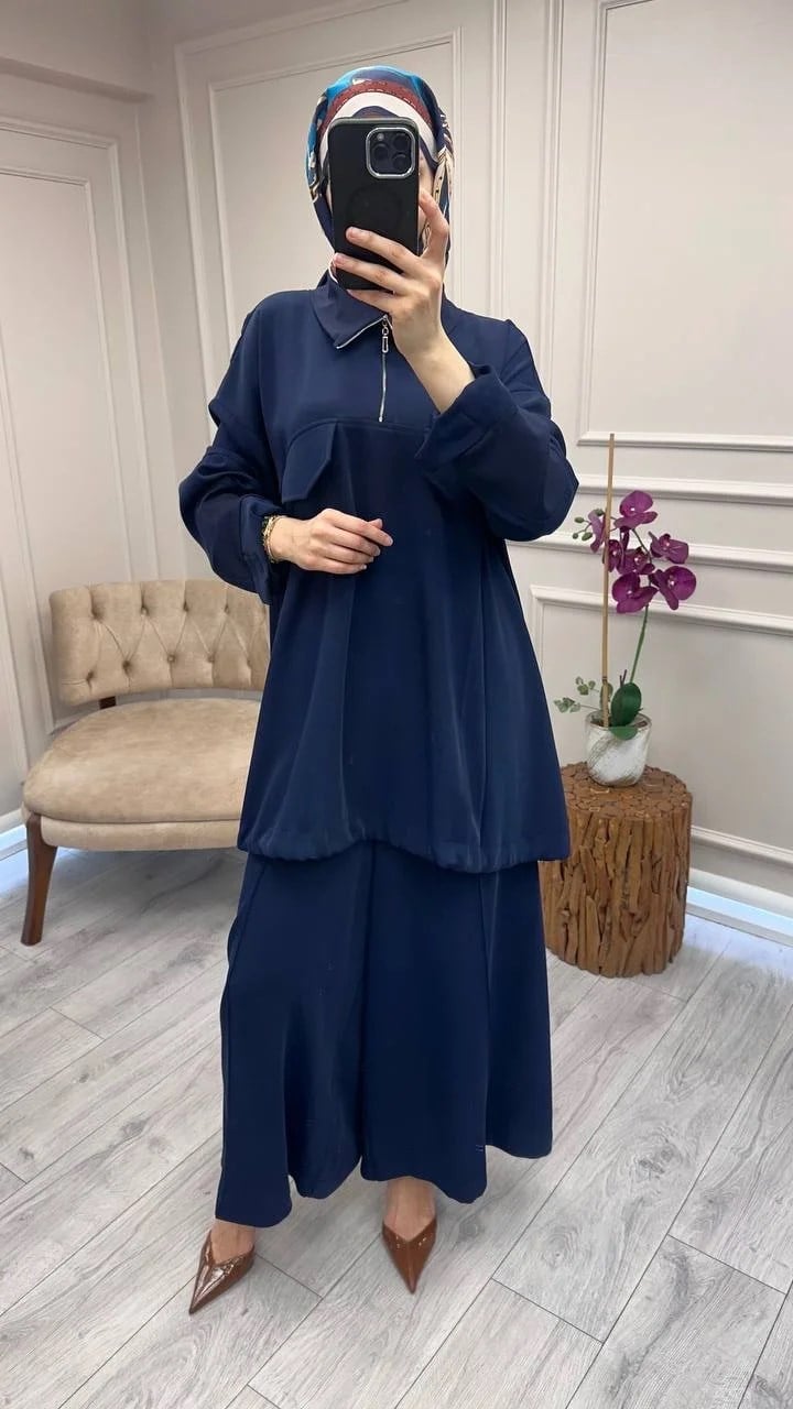 Misswhence 38008 Lacivert Pantolonlu Takım