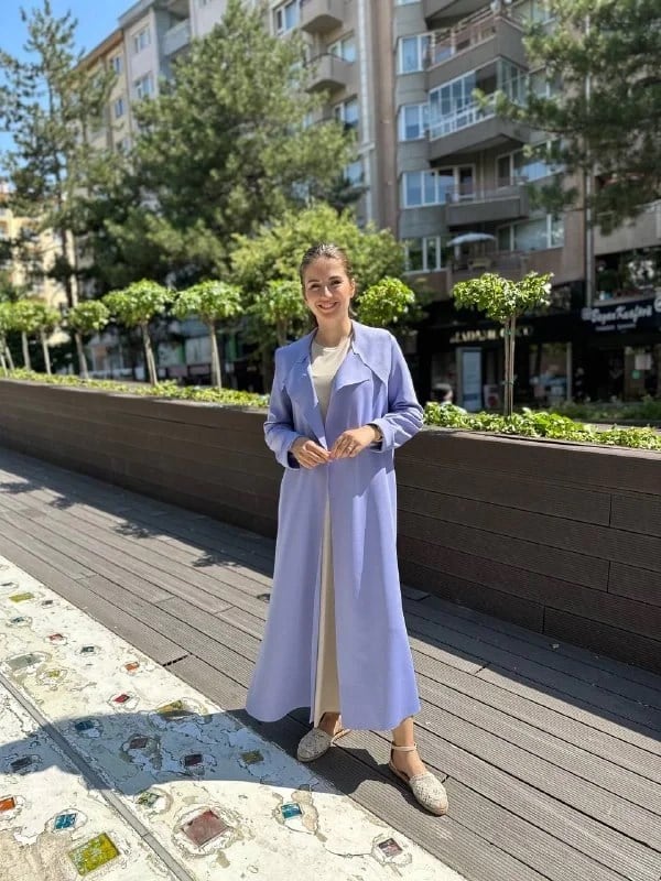 Noi 53323 Lila Arkası Kemerli Scuba Kap