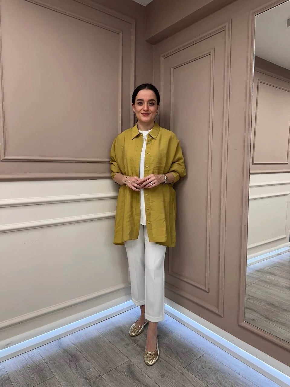 Nuss Triko 25Y3001 Amber Tensel Gömlek