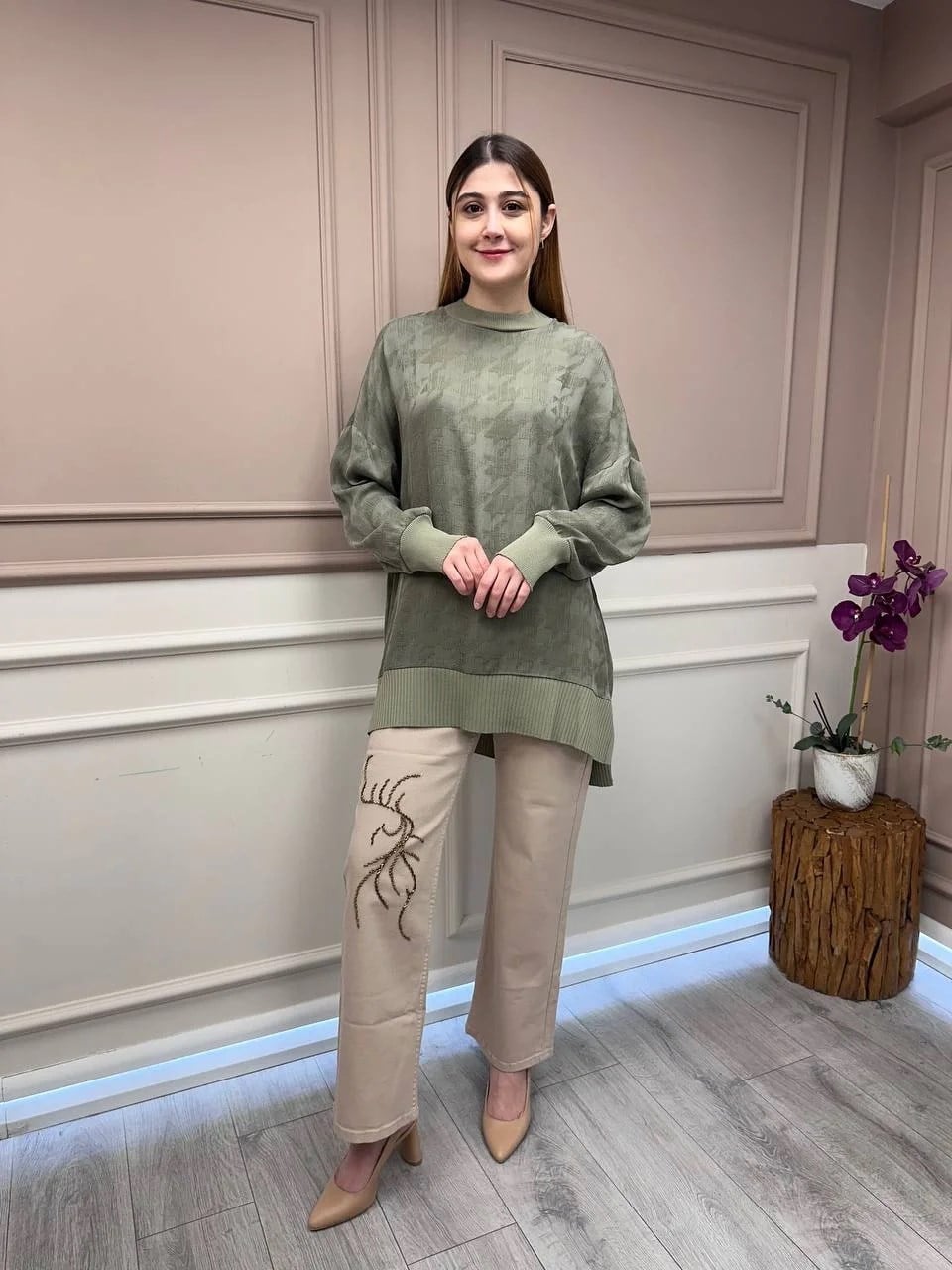 Nuss Triko 25Y3009 Kekik Tunik