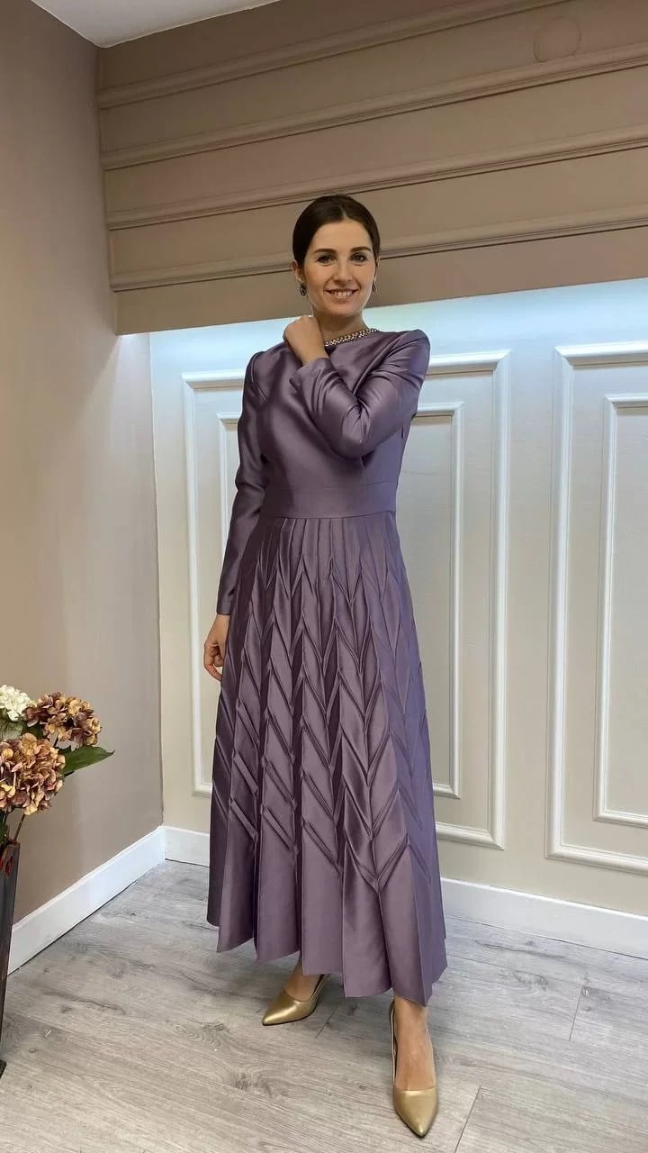 Senna 32318W23 Lila Hildemara Elbise