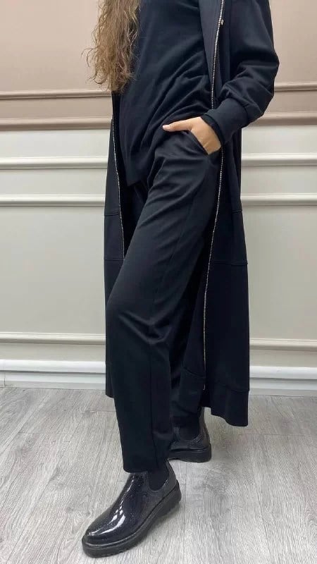 Senna 52337W23 Siyah Kalsedo Kumaş Pantolon