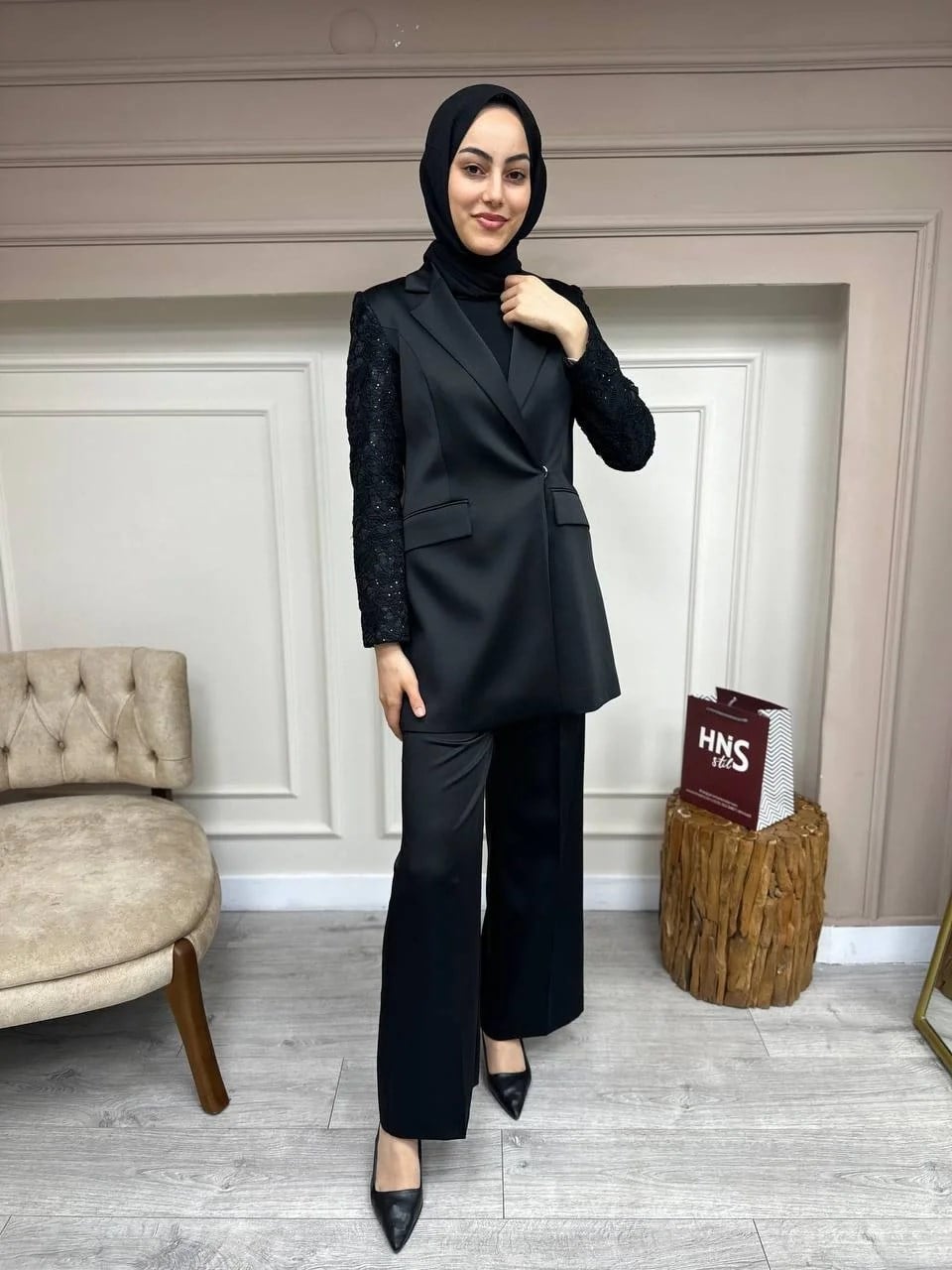Senna 92206S22 Siyah Chriselda Takım