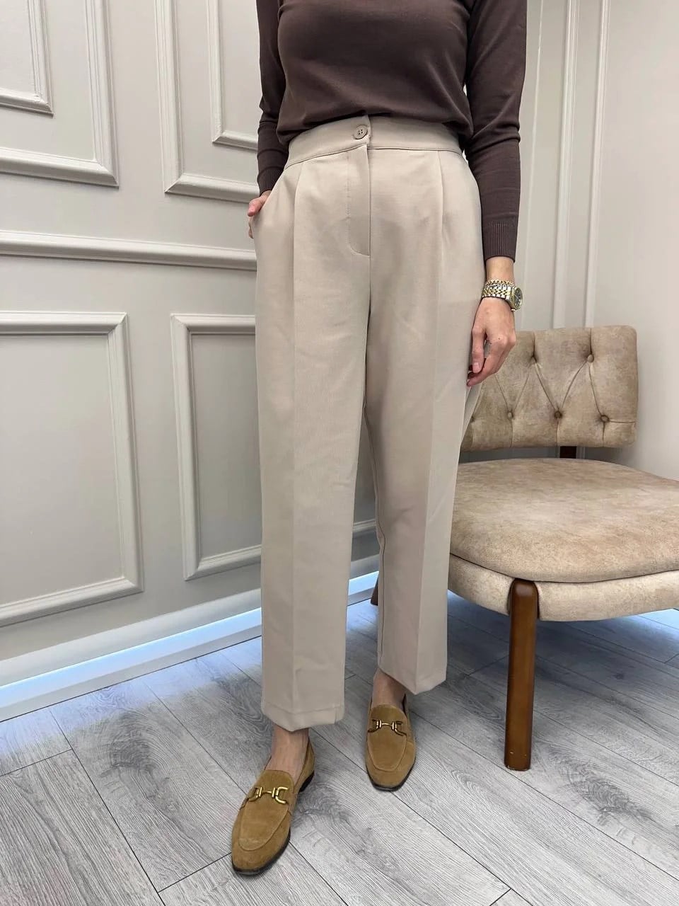 Venöve 26FWPNT0010 Bej Jens Pantolon
