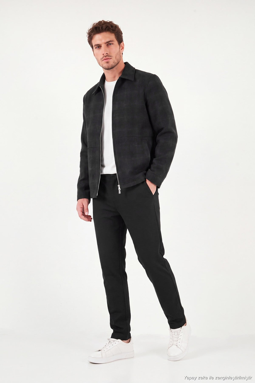 Bağlama Detaylı Regular Fit Düz Paça Jogger Erkek Pantolon 6843701 SİYAH