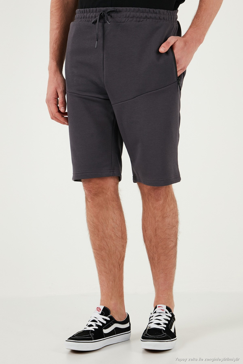 Belden Bağlamalı Pamuklu Cepli Regular Fit Erkek Short 5908047 ANTRASİT