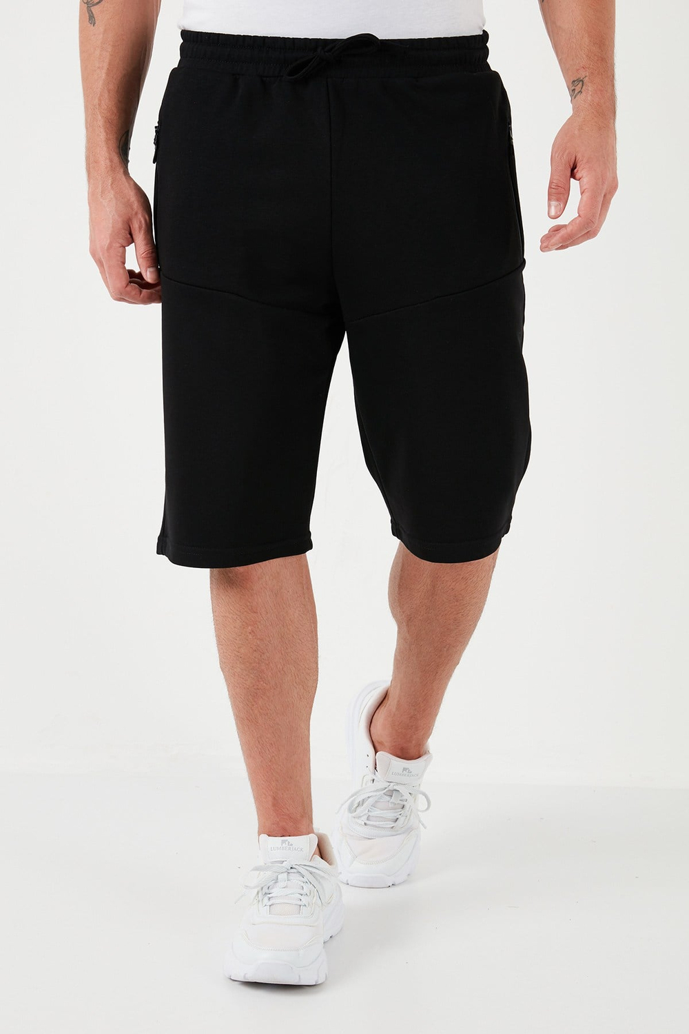 Belden Bağlamalı Pamuklu Cepli Regular Fit Erkek Short 5908047 SİYAH