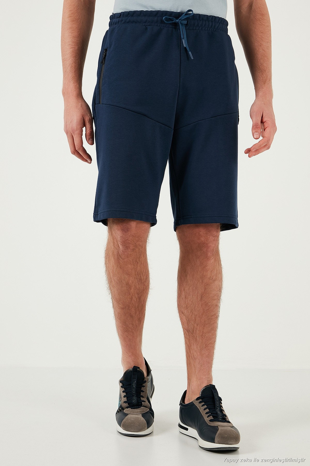Belden Bağlamalı Pamuklu Cepli Regular Fit Erkek Short 5908047 İNDİGO