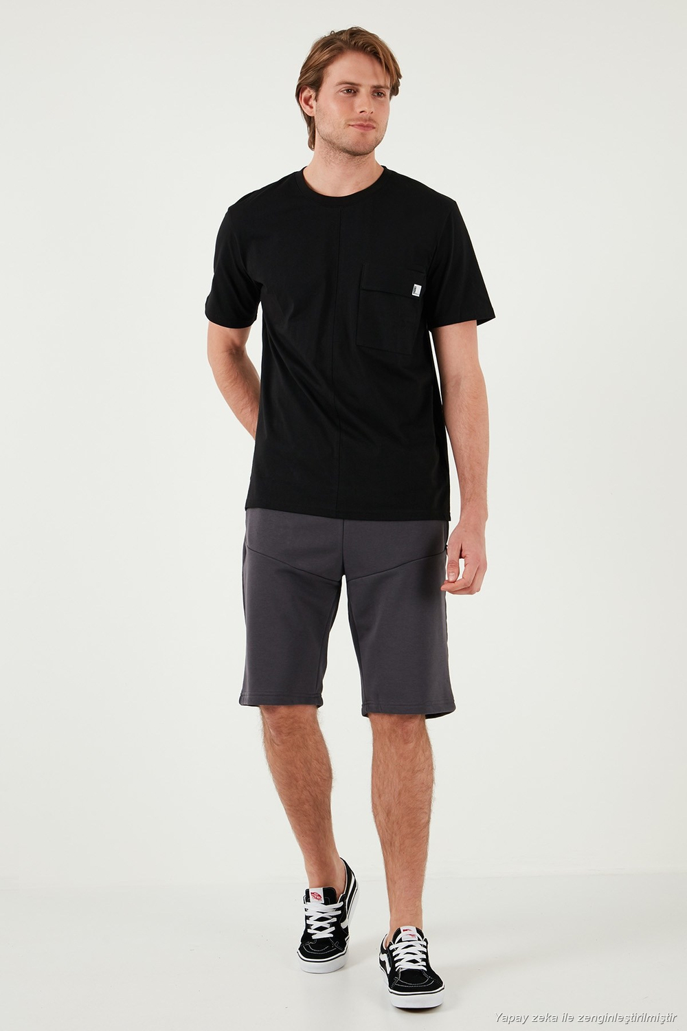 Belden Bağlamalı Pamuklu Cepli Regular Fit Erkek Short 5908047 ANTRASİT