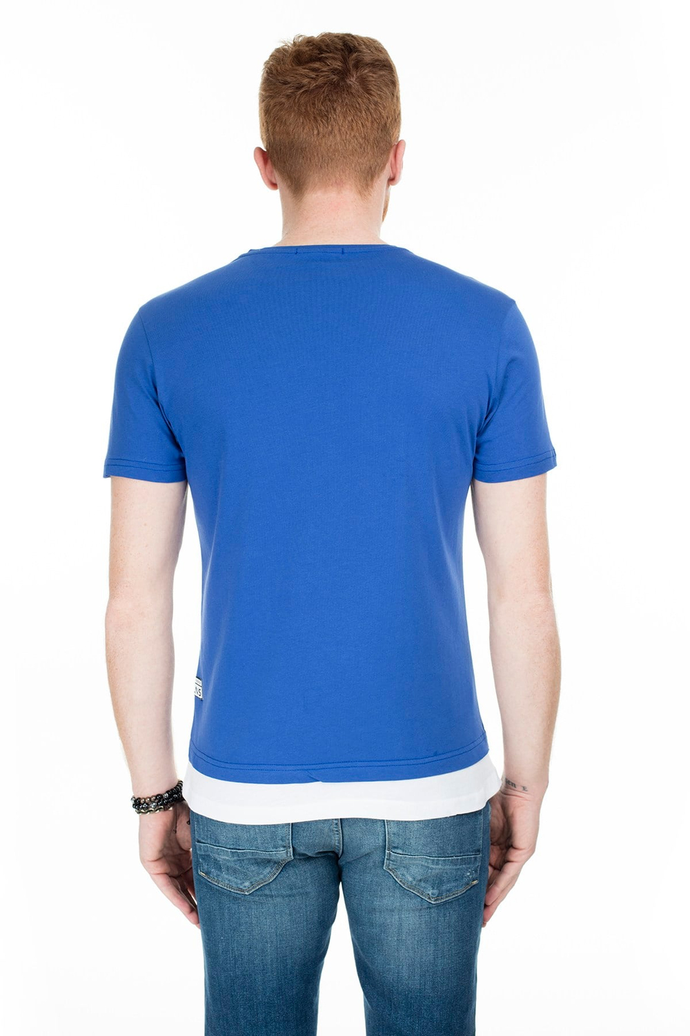 Bisiklet Yaka % 100 Pamuk Erkek T Shirt ABY38102LNS SAKS