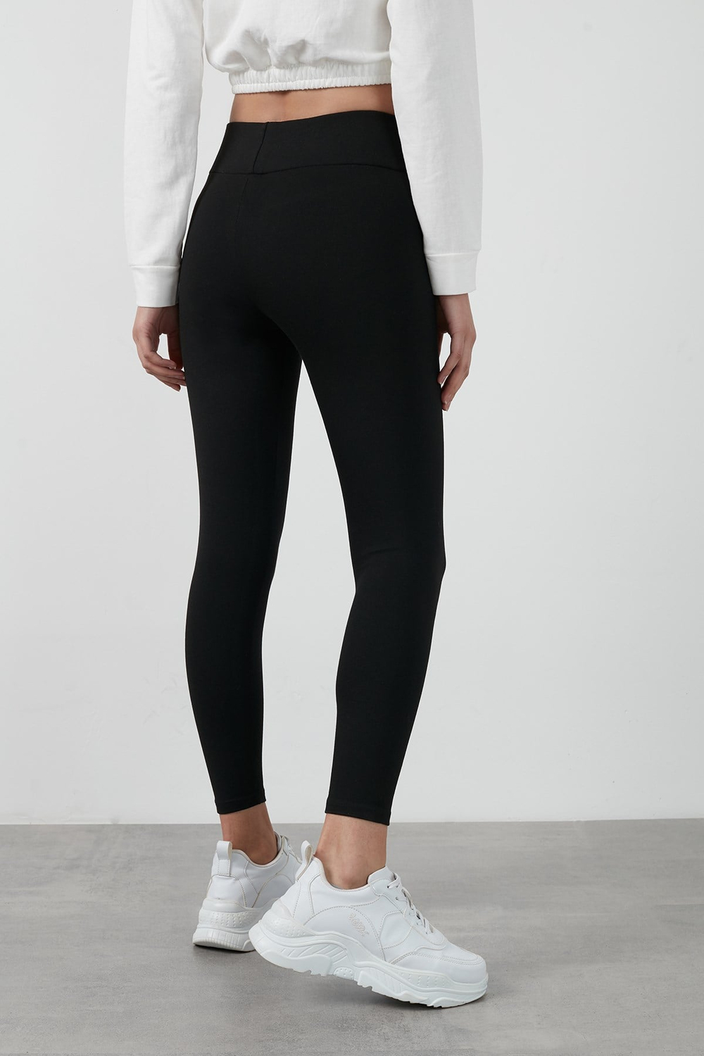 Büyük Beden Seçeneğiyle Yüksek Bel Toparlayıcı Üşütmeyen Kışlık Spor Kadın Tayt 626TIGHTS SİYAH