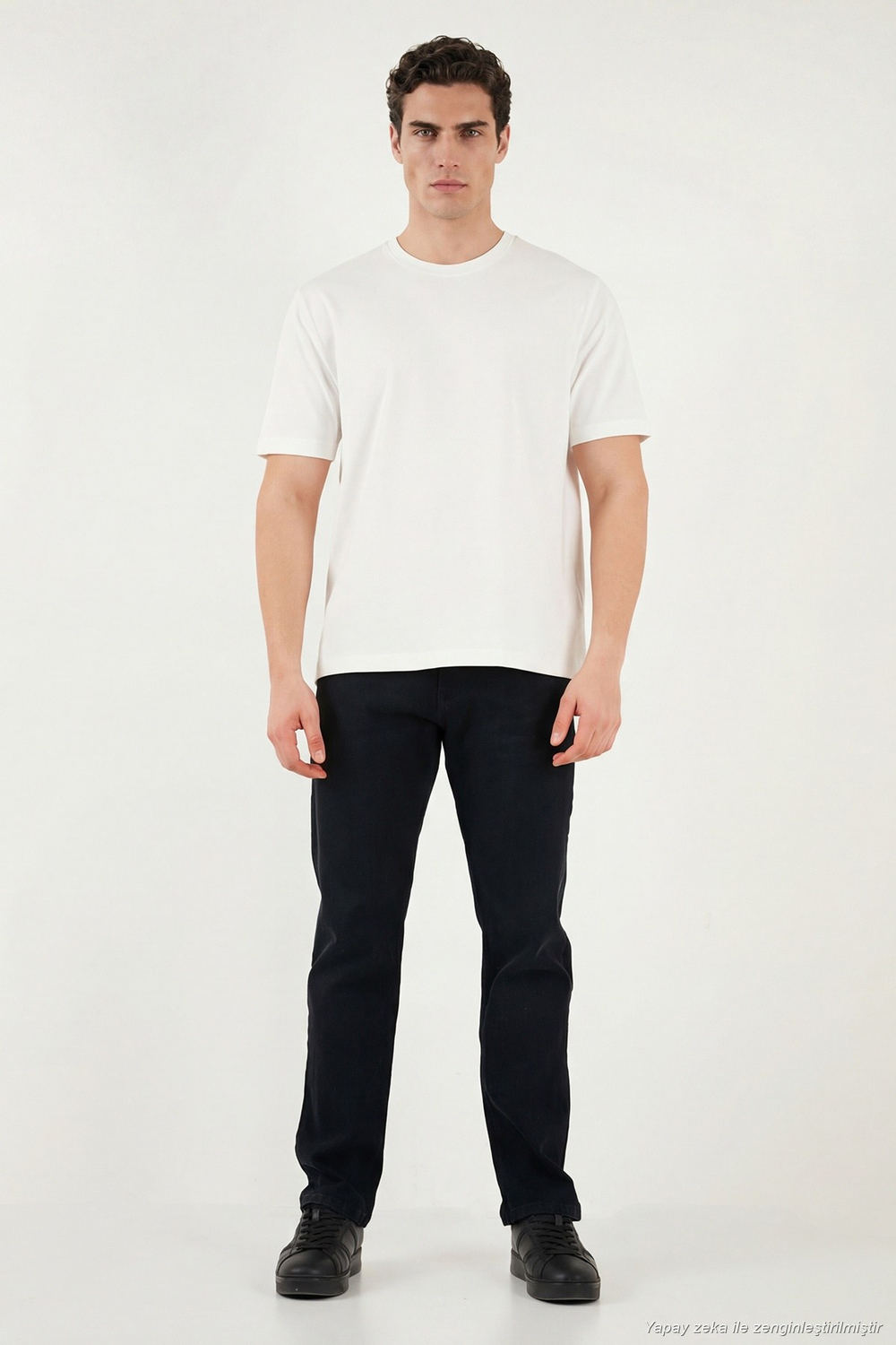 Comfort Boru Paça Normal Bel Erkek Kot Pantolon 4412C53TEXAS SİYAH