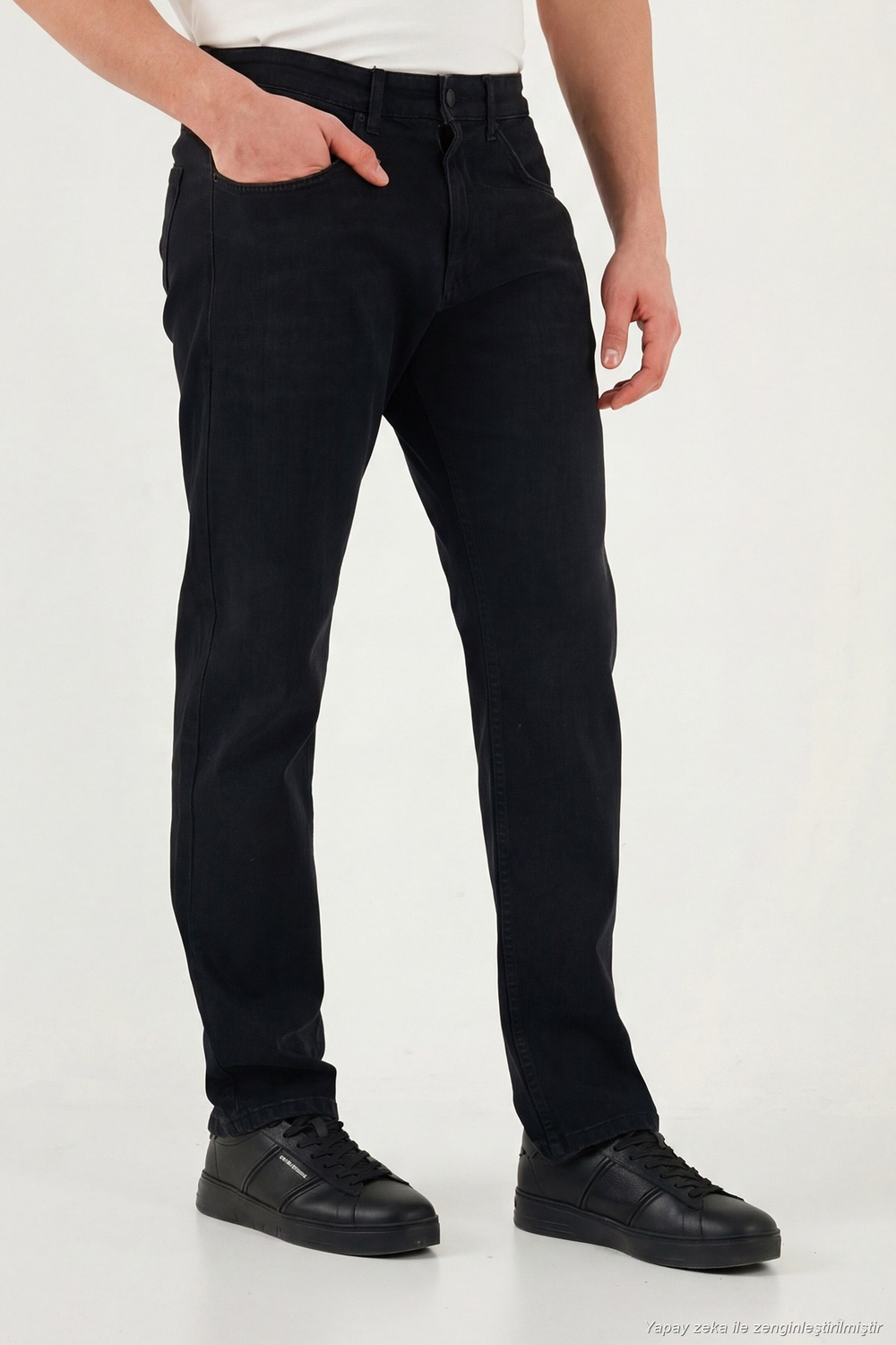 Comfort Boru Paça Normal Bel Erkek Kot Pantolon 4412C53TEXAS SİYAH